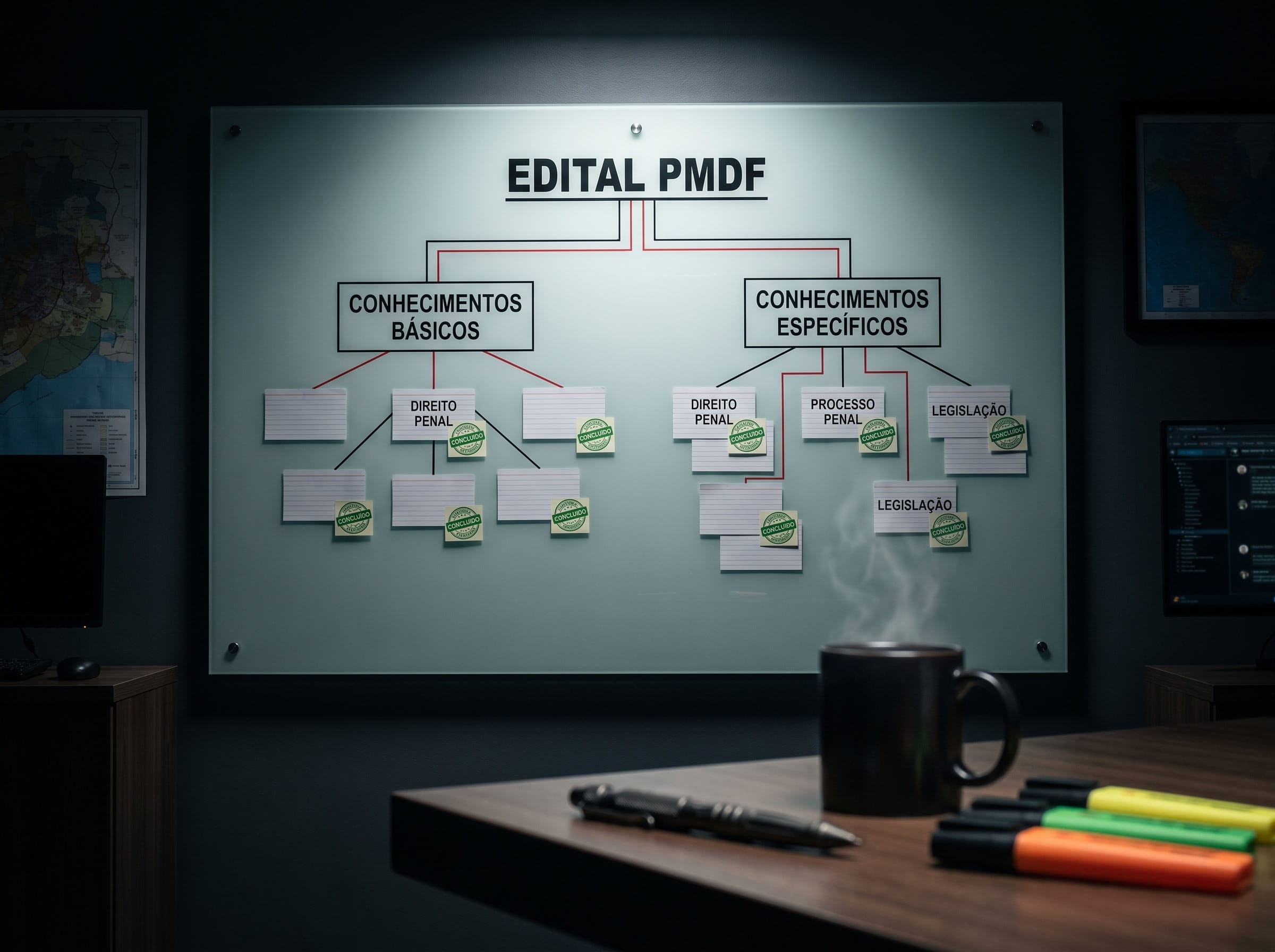 Como fechar o edital inteiro da PMDF